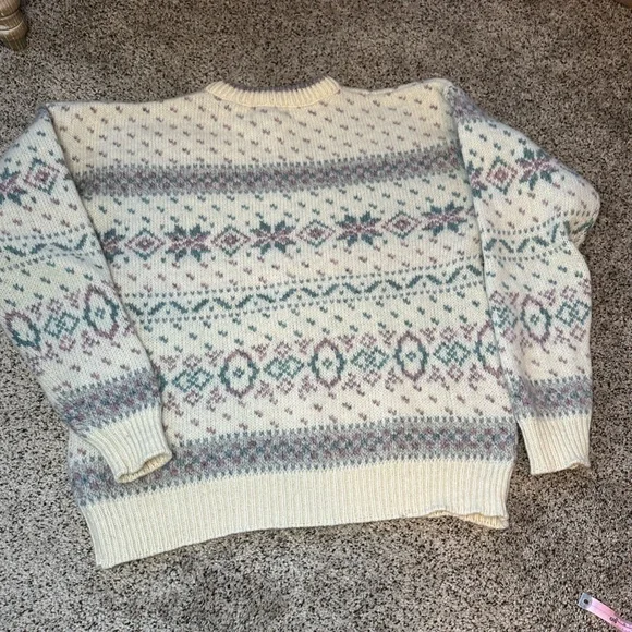 Vintage Eddie Bauer women’s wool crewneck sweater, size L - Picture 9 of 11